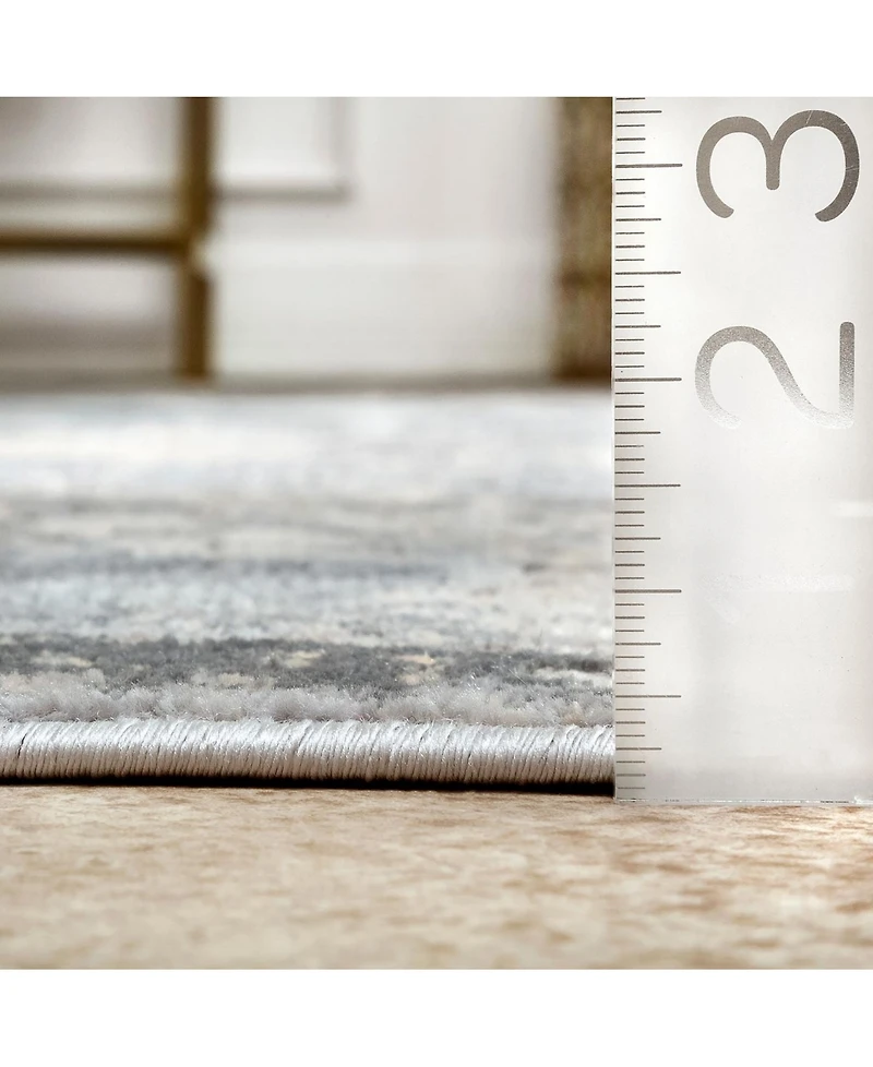 nuLoom Cyme Vintage-Inspired Natalya Gray 5' x 8' Area Rug