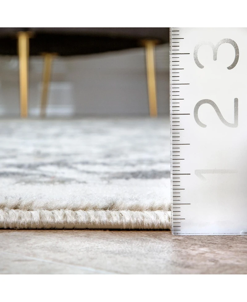 nuLoom Manor Distressed Freja Gray 5' x 8' Area Rug