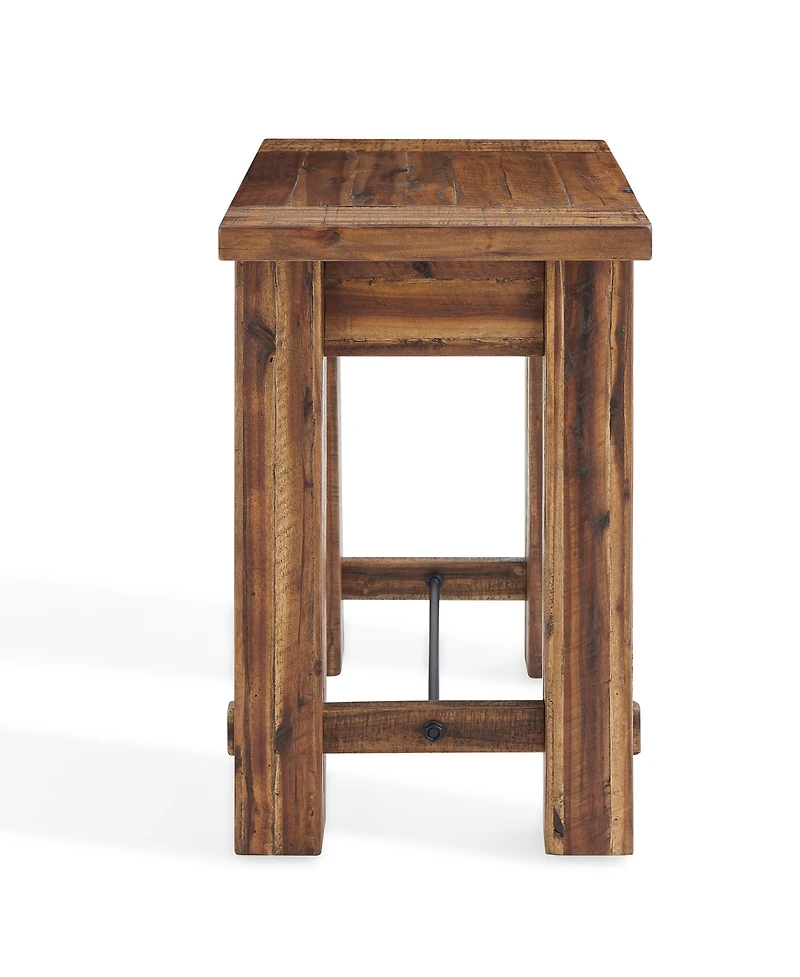 Alaterre Furniture Durango Industrial Wood End Table