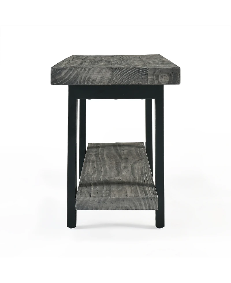 Alaterre Furniture Pomona Metal and Wood Bench