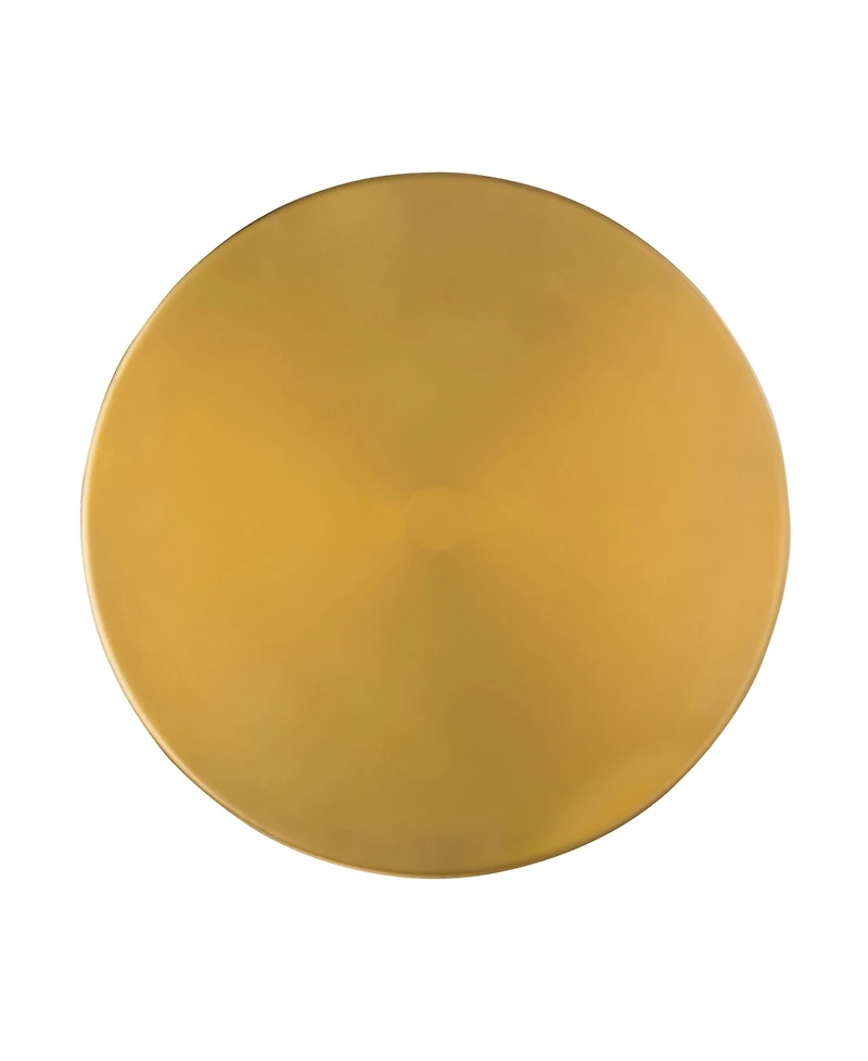 Tov Furniture Blaze Glass and Brass Side Table