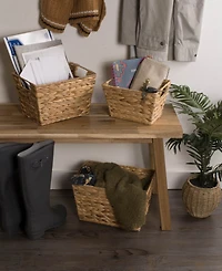 Design Imports Water Hyacinth Basket Set of
