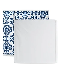 Design Imports Non-woven Polyester Cube Scroll Square Set of 2
