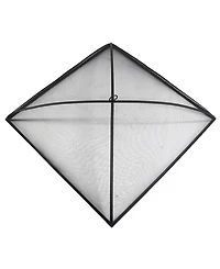 Outdoor Heavy-Duty Steel Mesh Square Easy-Opening Camp Fire Pit Spark Screen Lid