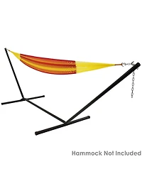 Large 2-Person Hammock Stand with Heavy-Duty Steel Beam Construction