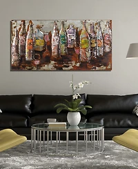 Empire Art Direct 5 O'clock Mixed Media Iron Hand Painted Dimensional Wall Art, 24" x 48" x 2.2"