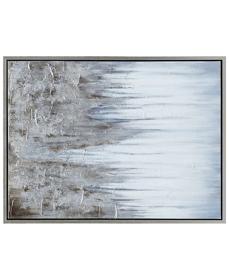 Empire Art Direct Iceberg Textured Metallic Hand Painted Wall Art by Martin Edwards, 40" x 30" x 1.5"