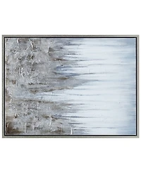 Empire Art Direct Iceberg Textured Metallic Hand Painted Wall Art by Martin Edwards, 40" x 30" x 1.5"