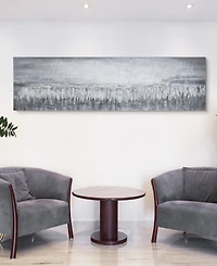 Empire Art Direct Silver Dust Textured Metallic Hand Painted Wall Art by Martin Edwards, 20" x 72" x 1.5"