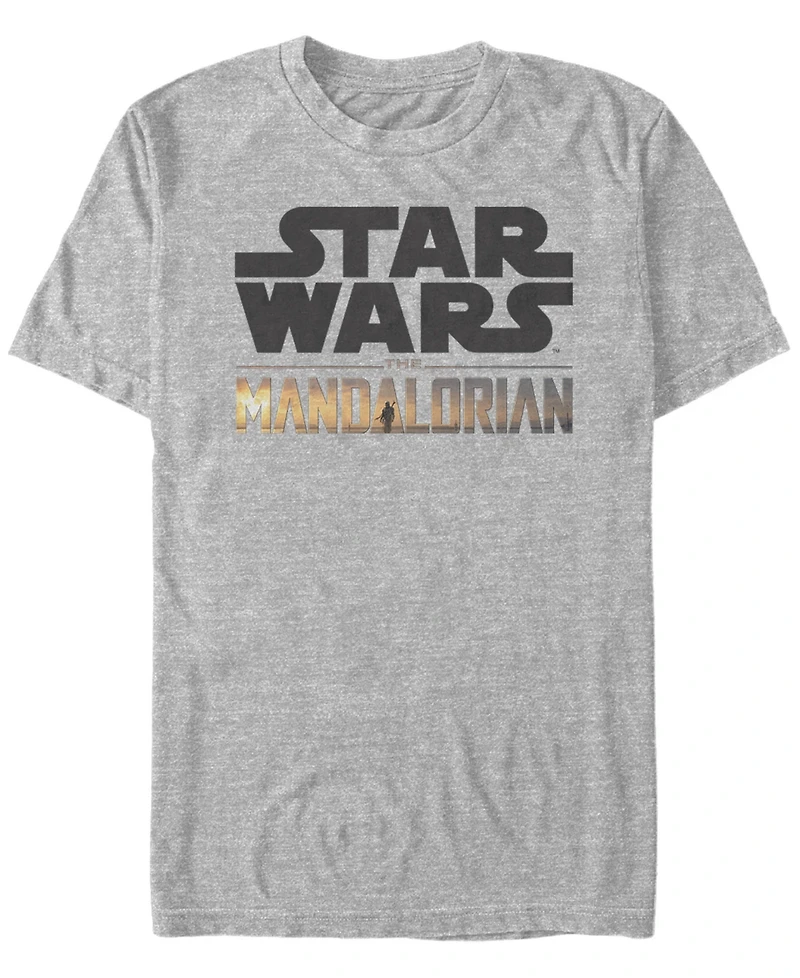 Fifth Sun Star Wars The Mandalorian Show Logo Stack Short Sleeve Men's T-shirt