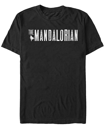 Fifth Sun Star Wars The Mandalorian Simple Logo Short Sleeve Men's T-shirt