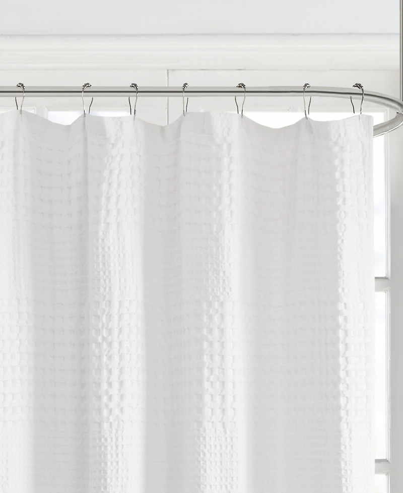 Madison Park Arlo Waffle Shower Curtain, 72" x 72"