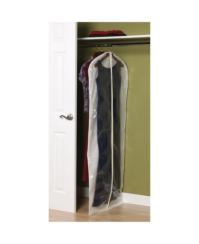Household Essentials Gown Protector Bag, Clear Front, Full-Length Zipper