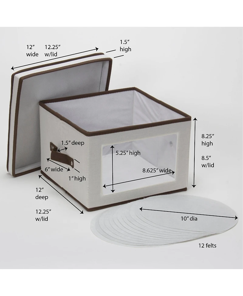 Household Essentials Dinner Plate Storage Box