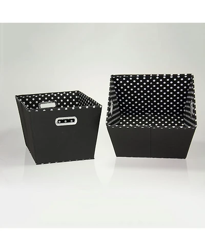 Household Essentials Medium Tapered Bins,Mini Dot