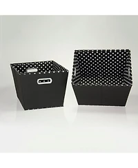 Household Essentials Medium Tapered Bins,Mini Dot