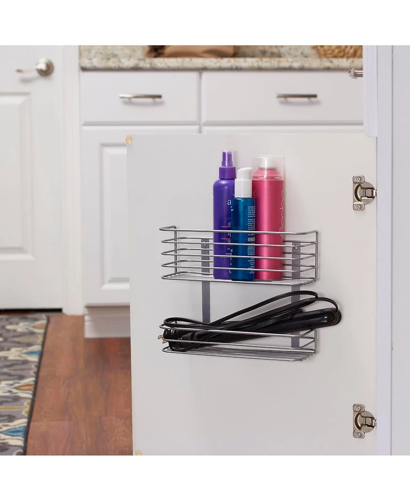Household Essentials 2 Tier Door Mount Cabinet Organizer