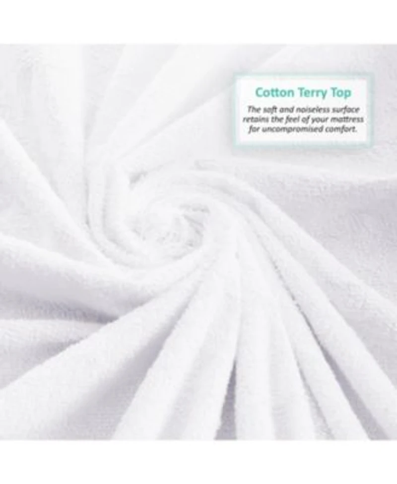 Nestl Deep Pocket Cotton Terry Hypoallergenic Waterproof Mattress Protectors