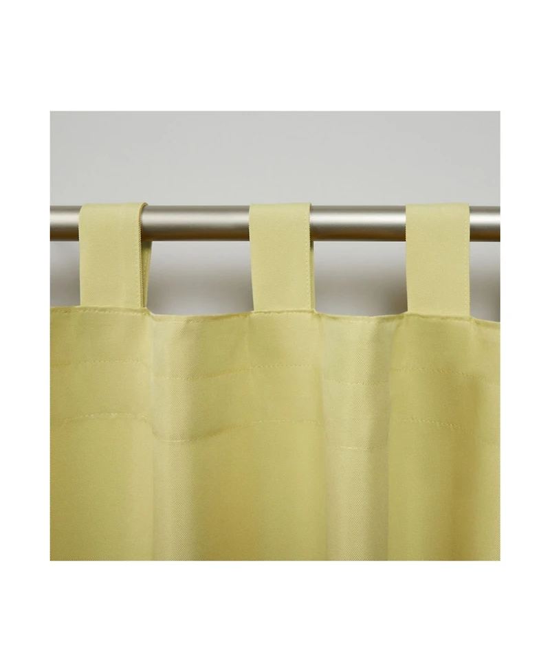 Exclusive Home Curtains Indoor - Outdoor Solid Cabana Tab Top Curtain Panel Pair