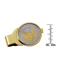 Men's American Coin Treasures Selectively Gold-Layered Presidential Seal Half Dollar Coin Money Clip