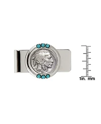 Men's American Coin Treasures Buffalo Nickel Turquoise Coin Money Clip