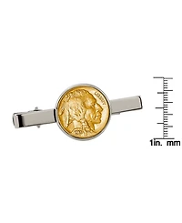 American Coin Treasures Gold-Layered Buffalo Nickel Coin Tie Clip
