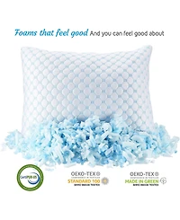 Nestl Heat and Moisture Reducing Ice Silk and Gel Infused Memory Foam Pillow, Toddler