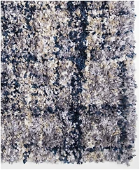 Closeout! Orian Cotton Tail Cross Thatch Gray 6'7" x 9'6" Area Rug