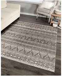 Closeout! Orian Illusions Thames Taupe 9' x 13' Area Rug