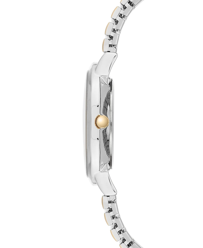 Anne Klein Women's Two-Tone Stainless Steel Stretch Bracelet Watch 34mm