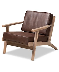 Furniture Sigrid Mid-Century Modern Armchair and Ottoman Set