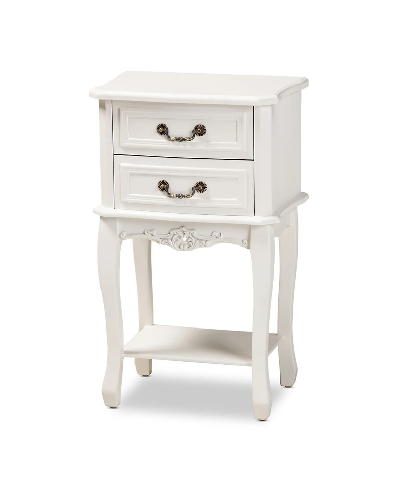Furniture Gabrielle Victorian 2 Drawers Nightstand