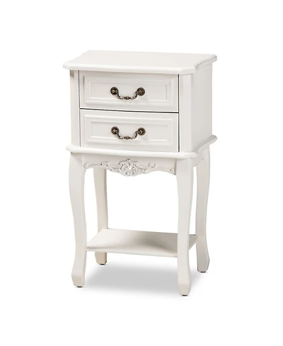 Furniture Gabrielle Victorian 2 Drawers Nightstand