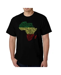 La Pop Art Men's Word - Countries Africa T-Shirt