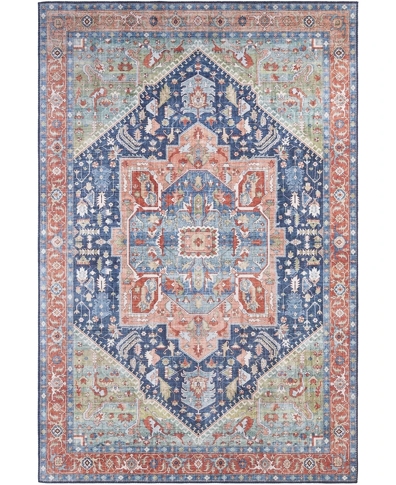 Livabliss Iris Irs-2312 Navy 3'6" x 5'6" Area Rug