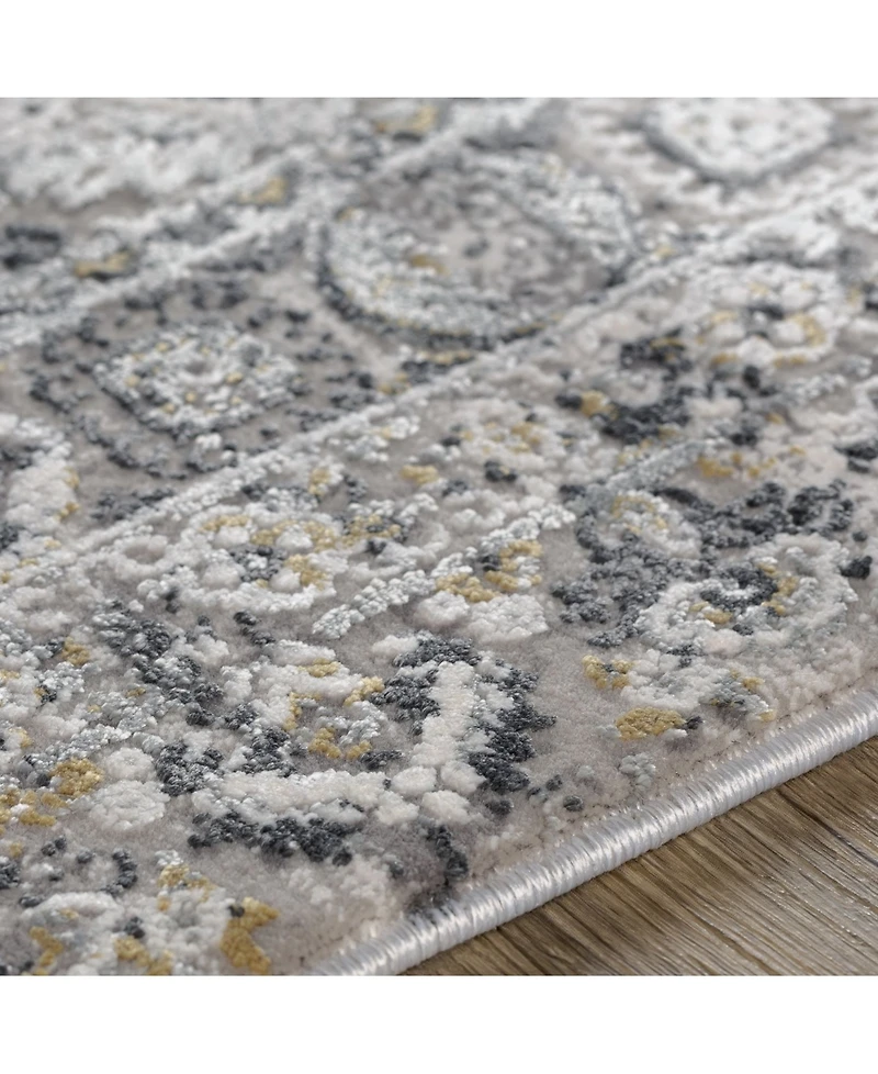 Surya Solar Sor-2313 Gray 3' x 8' Runner Area Rug