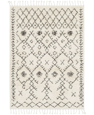 Livabliss Berber Shag Bbe- Charcoal 5'3" x 7'3" Area Rug