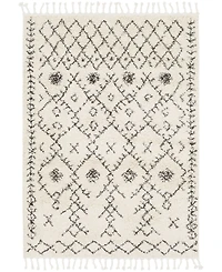 Livabliss Berber Shag Bbe- Charcoal 5'3" x 7'3" Area Rug