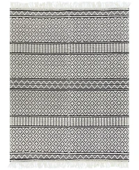 Livabliss Farmhouse Tassels Fts-2300 Charcoal 8' x 10' Area Rug