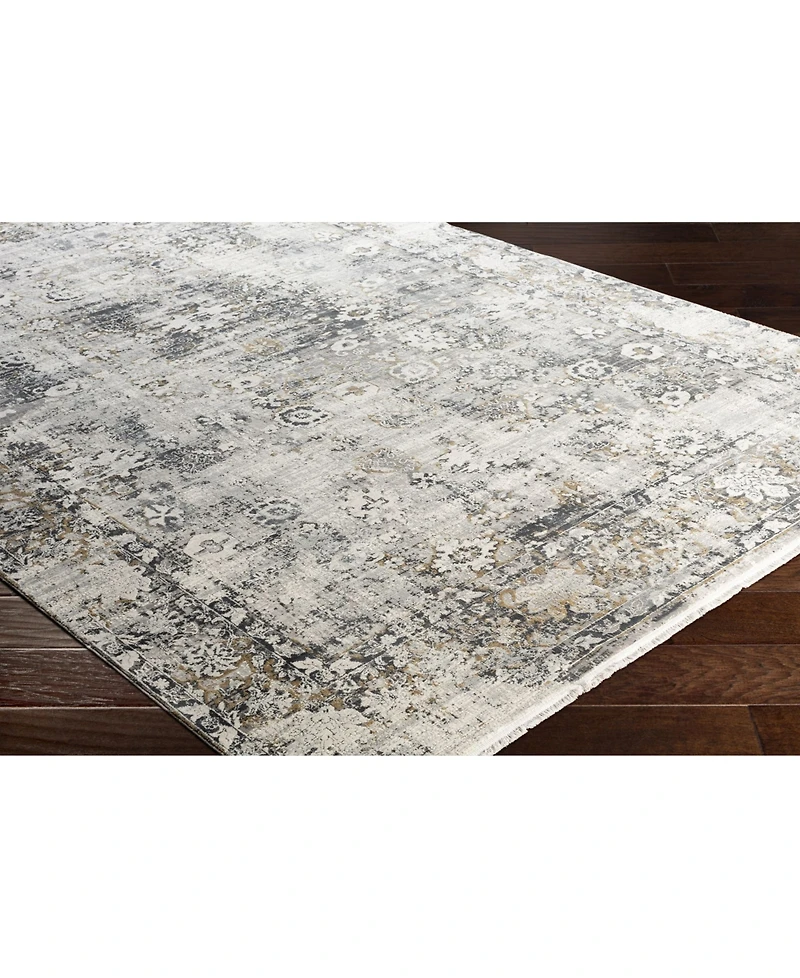 Surya Solar Sor-2308 Charcoal 3' x 9'10" Runner Area Rug