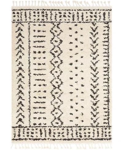 Livabliss Berber Shag Bbe-2311 Charcoal 5'3" x 7'3" Area Rug