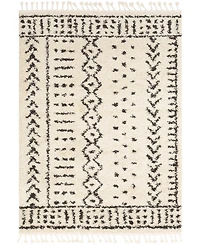 Livabliss Berber Shag Bbe-2311 Charcoal 6'7" x 9' Area Rug