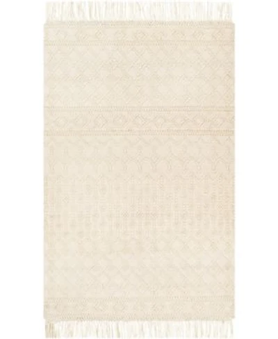 Livabliss Farmhouse Tassels Fts 2305 White Rug