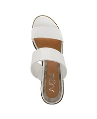 Sugar Women's Halo Two-Band Block-Heel Slides