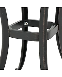 Noble House Ava Outdoor Cast Chat Table with Ice Bucket