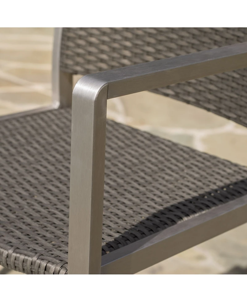 Noble House Cape Coral Outdoor Barstools, Set of 2