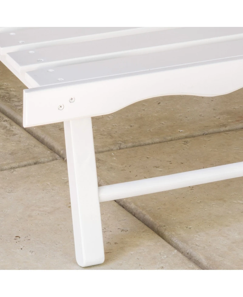 Noble House Hayle Reclining Adirondack Chair with Footrest