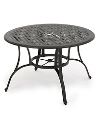 Noble House Alfresco Outdoor Cast Circular Dining Table