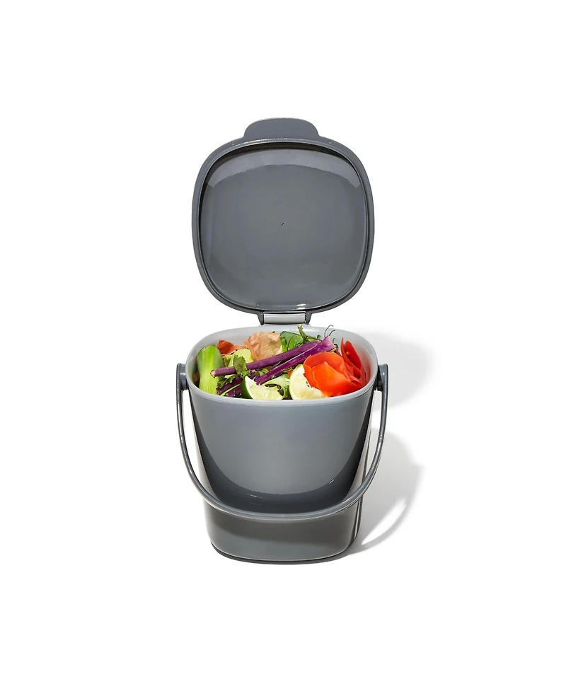 Oxo Easy Clean 0.75 Gallon Compost Bin, Charcoal