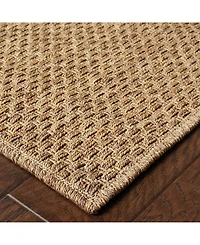Oriental Weavers Karavia 2160X Tan 2'5" x 4'5" Outdoor Area Rug